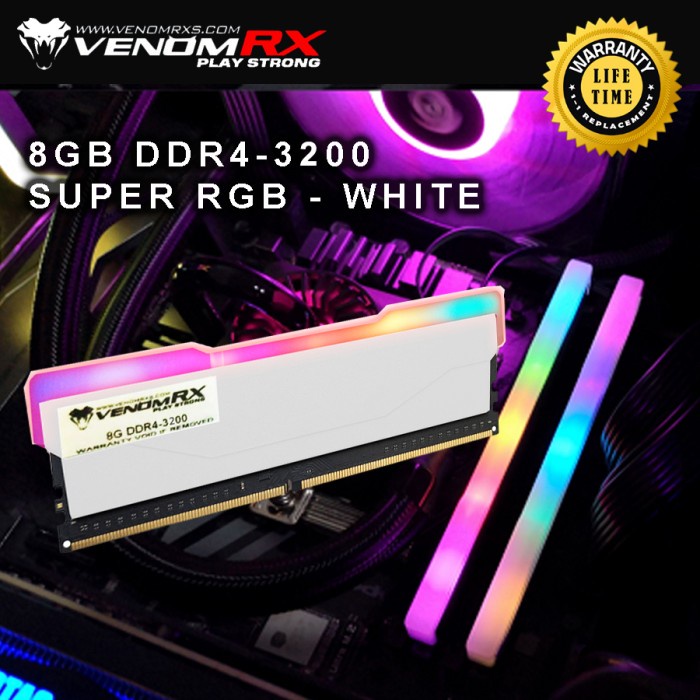 VenomRX DDR4 8GB PC3200 Super RGB / VenomRX 8GB DDR4 PC25600 3200mhz