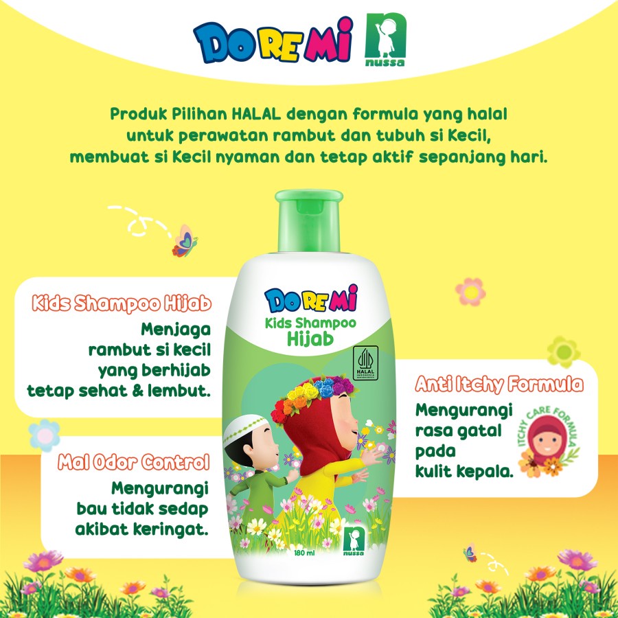 ★ BB ★ Doremi Kids Shampoo Conditioner Anak 200ml - Doremi Kids Shampoo Hijab 180ml