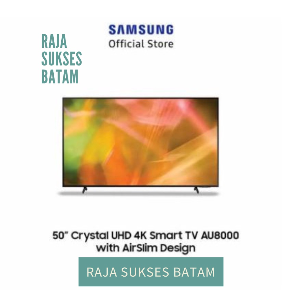 Samsung 50AU8000 50" AU8000 UA50AU8000 Crystal UHD 4K Smart TV (2021) - 50AU8000 batam