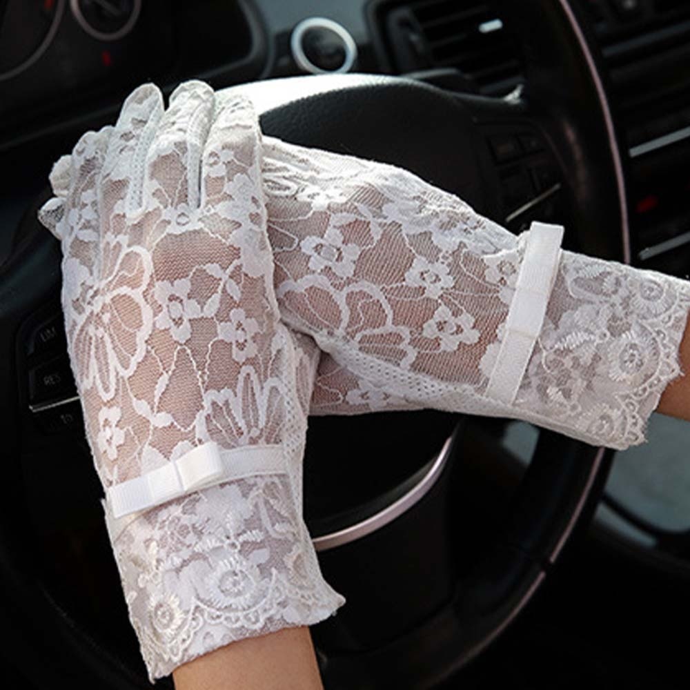 SR89 Sarung tangan Pengantin Wanita Renda halusTouchScreeen Wedding gloves