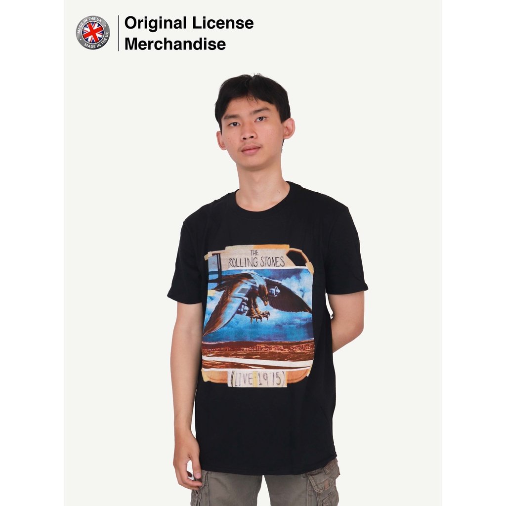 Kaos Baju Tshirt Rock Band Musik Dewasa Pria Unisex Premium Import Katun ROLLING STONES Original L.A