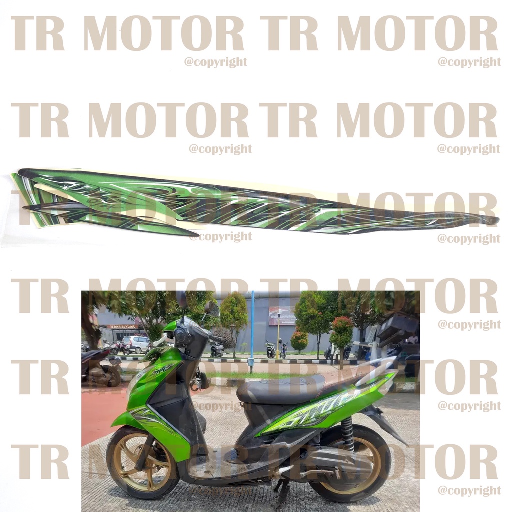 Stiker Motor Mio Soul 2011 Sticker Striping Lis Full Set Motor