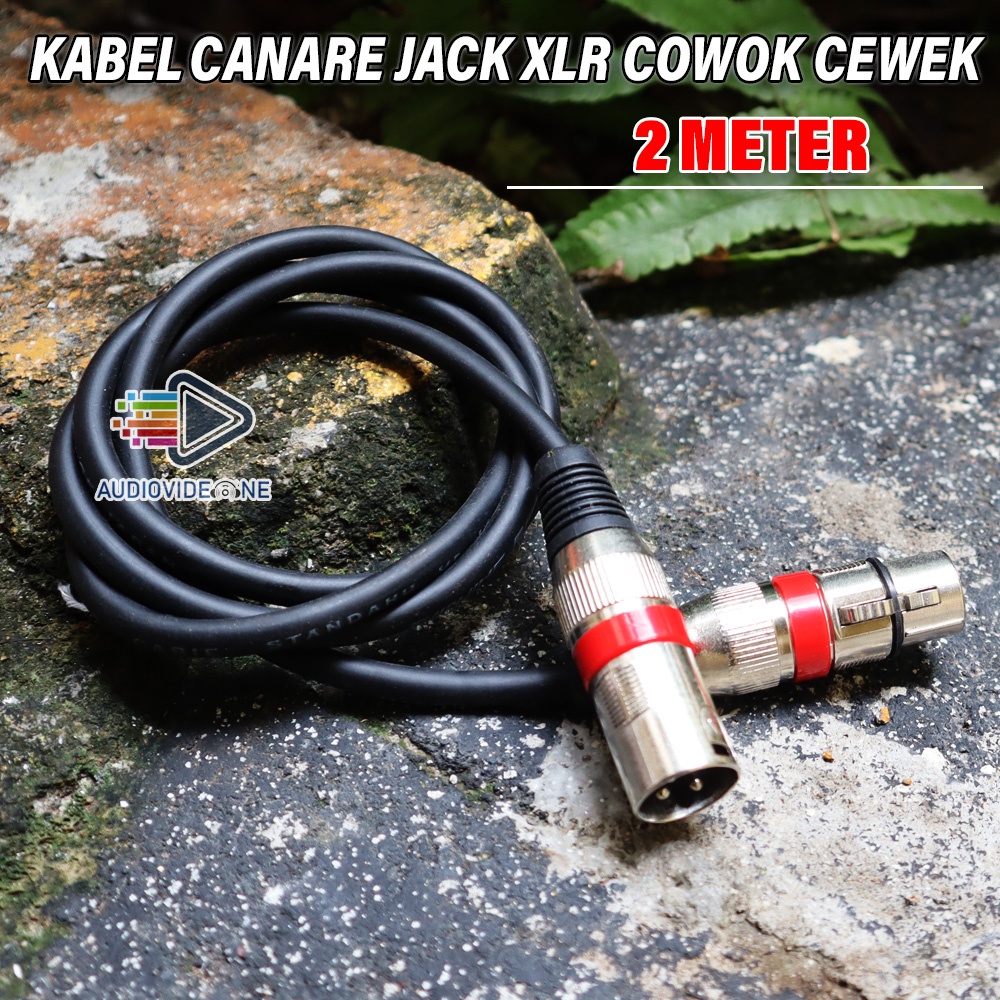 Jual Kabel Mixer Crossover Equalizer Canare Jack Canon Xlr Cowok Cewek Meter Stereo Shopee