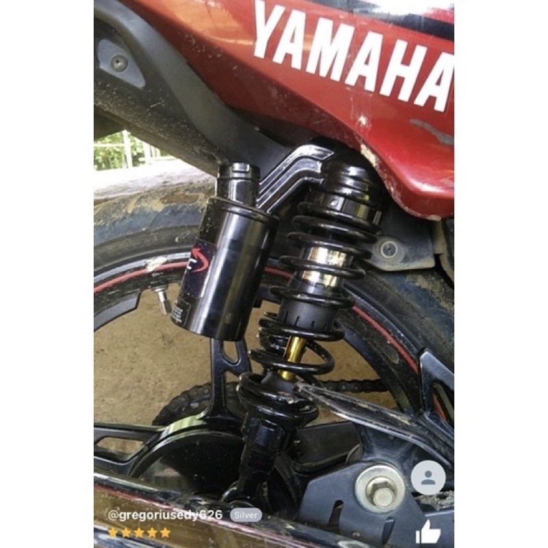 shock shockbreaker tabung black as gold 280-320-340mm SHOCKBREAKER BELAKANG BEBEK MATIC DOUBLE TABUNG FULLBLACK AS GOLD 280-320-340