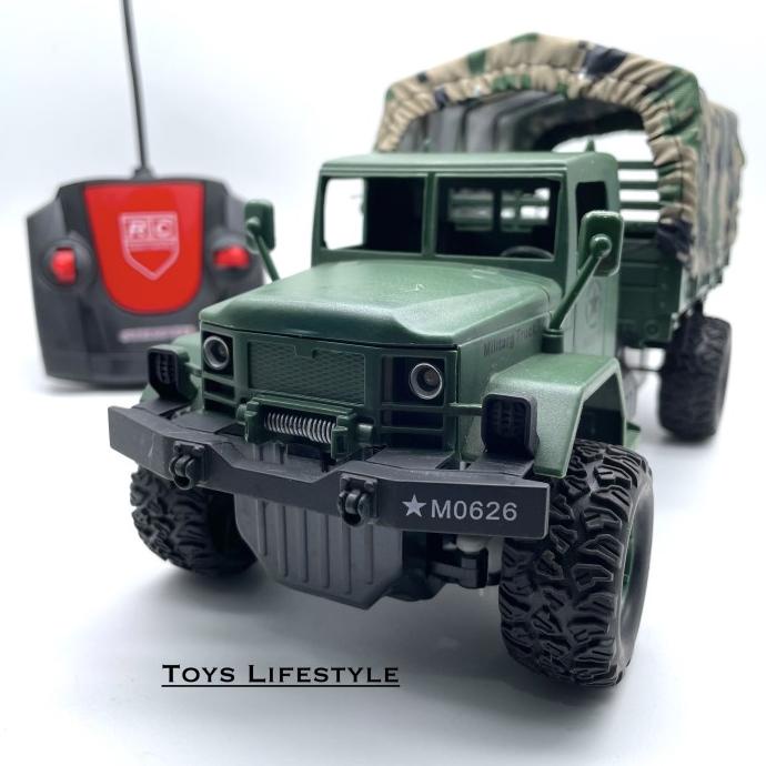 Mainan Mobil Remote Control Military Truck / Truk Militer By Eastern
