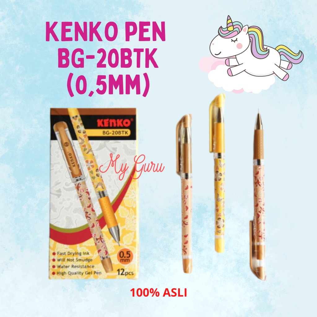 

[PCS] BOLPEN KENKO BG-20BTK PULPEN / PENA / BALLPOINT HITAM (0.5 MM)