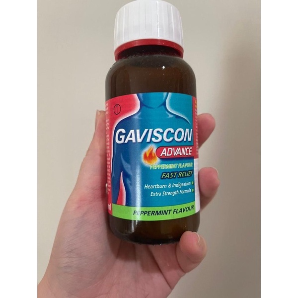 Gaviscon Advance Fast Peppermint Obat Maag Asam Lambung Gerd 150 ML Liquid Import Malaysia Penang