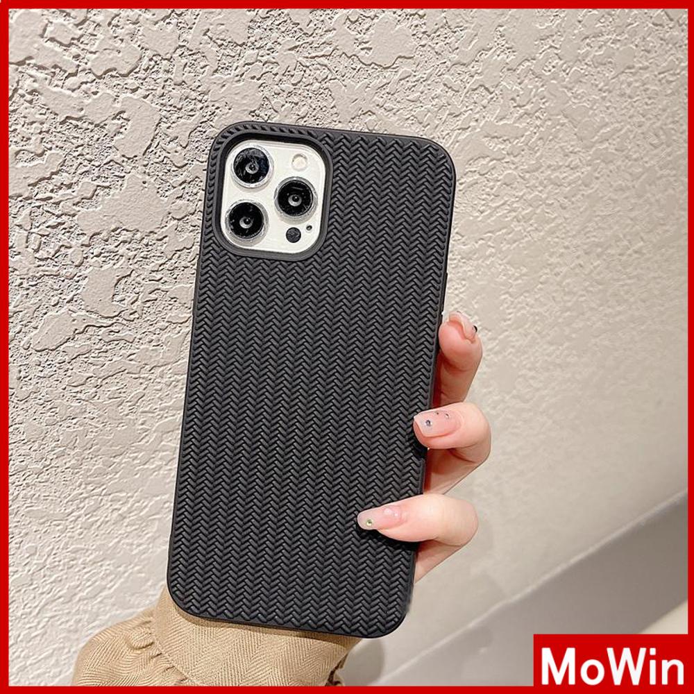 For iPhone 14 Pro Max iPhone Case TPU Soft Case Woven Texture Shockproof Protection Camera Cream White Black Compatible For iPhone 13 Pro max 12 Pro Max 11 xr 7Plus