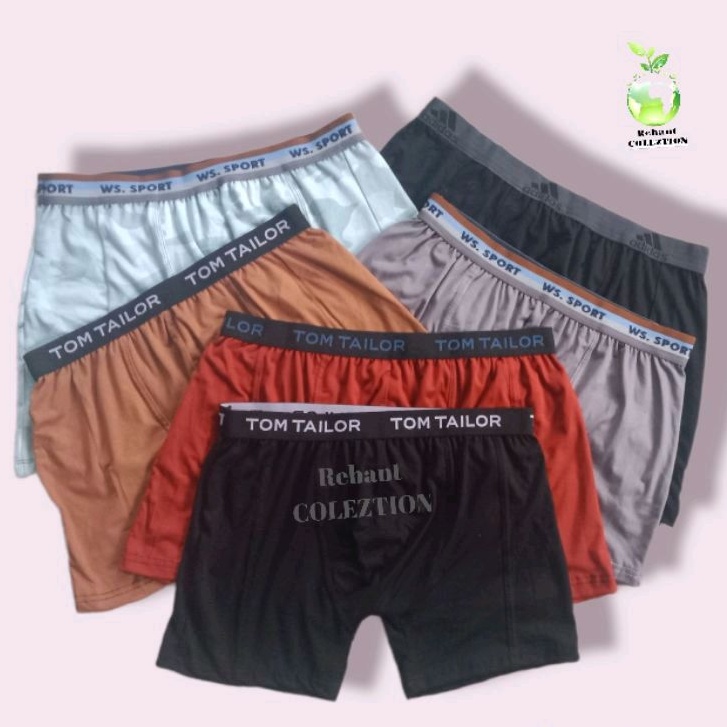 6 pcs celana dalam pria boxer kualitas premium