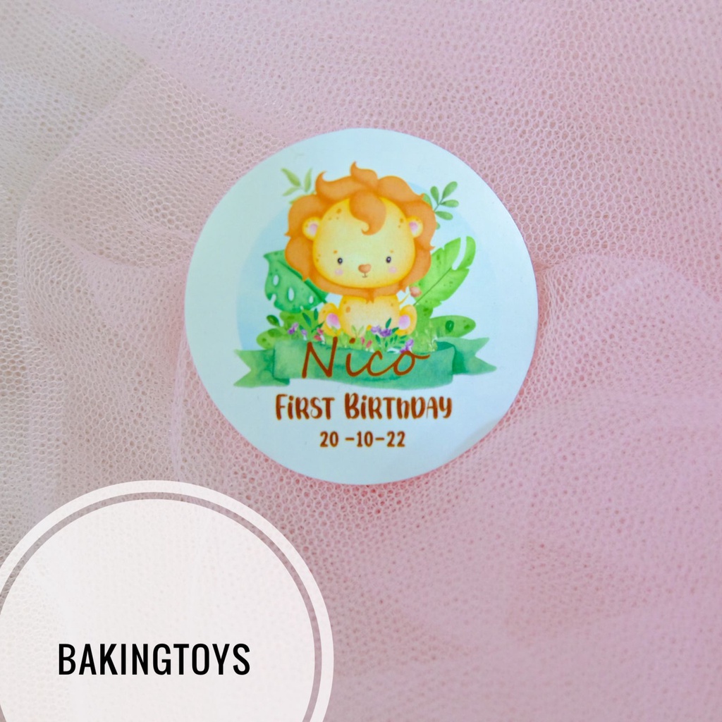 

Animal Lion Cute Singa Sticker Birthday / Tumpeng / Pudding / Souvenir / Sticker Bento Ulang Tahun