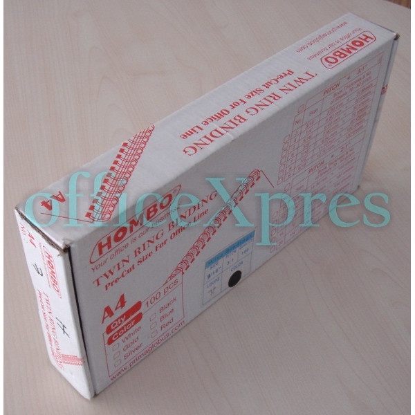 

Termurah Hombo Spiral Kawat/Twin Ring A4 1/4" 34 Loops