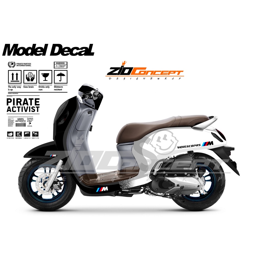 DECAL SCOOPY DECAL SCOOPY NEW SIMPLE CONCEPT