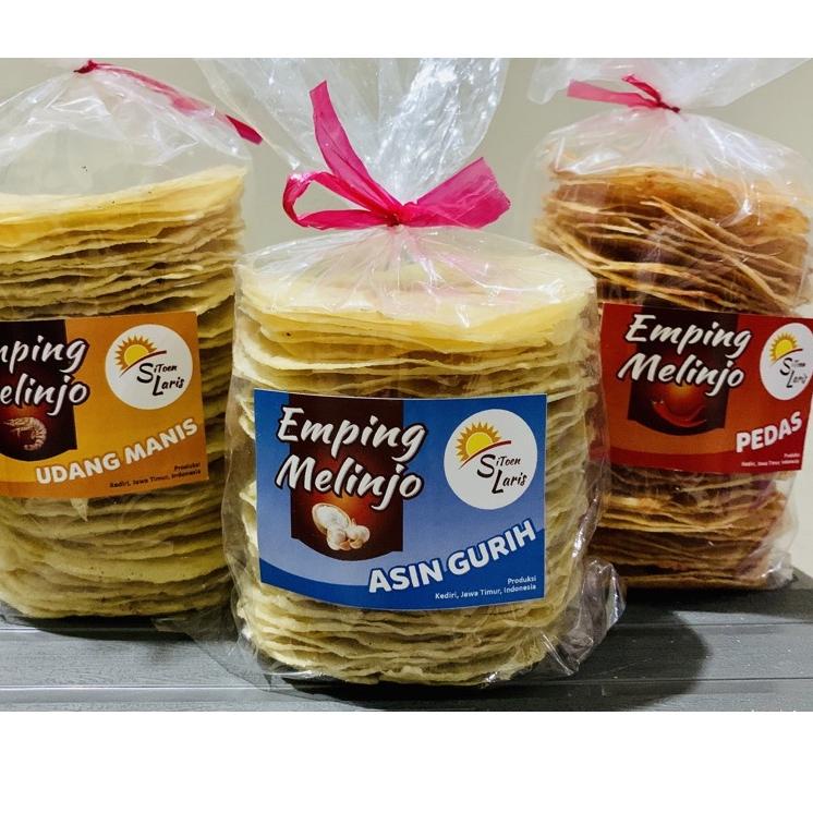 

10.10 FLASH SALE Emping Melinjo (Gnemon) Lebar MENTAH, tersedia 3 varian rasa, diameter 10 cm mentah 