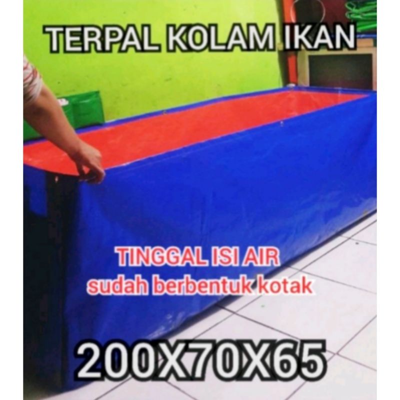 TERPAL KOLAM IKAN 200X100X50 TYPE TERPAL A3/A5 ROYAL CROWN