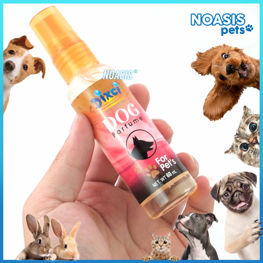 PARFUM ANJING KUCING DIXCI DOG &amp; CAT PARFUME PINK BROWN 60 ML