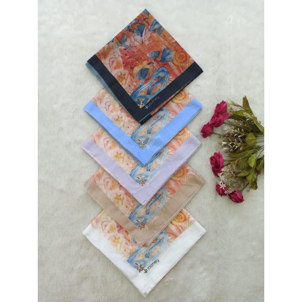 JOURNEY PREMIUM LENA, LEA, LISA SERIES KERUDUNG SEGI EMPAT VOAL HIJAB PREMIUM (BELI 1 GRATIS 1)