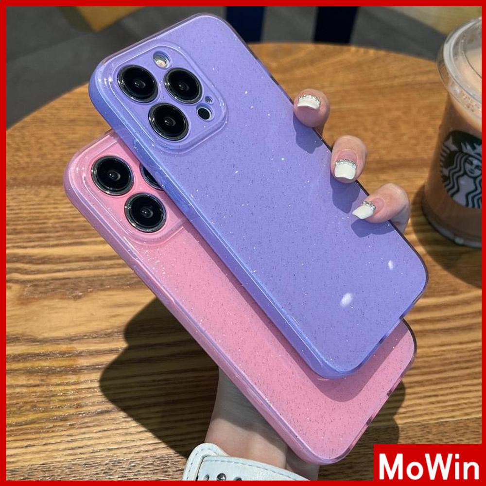 For iPhone 14 Pro Max iPhone Case Shiny Glitter Case Glossy Jelly Case TPU Soft Case Shockproof Protection Camera Black Purple Pink For iPhone 13 Pro Max 12 Pro Max 11 xr 7Plus