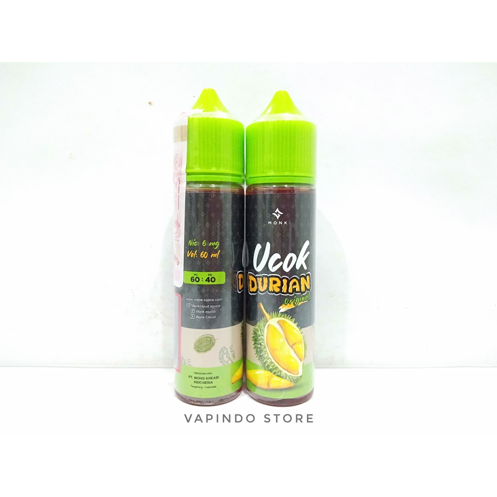 NIC 6MG UCOK DURIAN 60ML BY MONK CLOUD X UCOK DURIAN MEDAN LIQUID VAPE