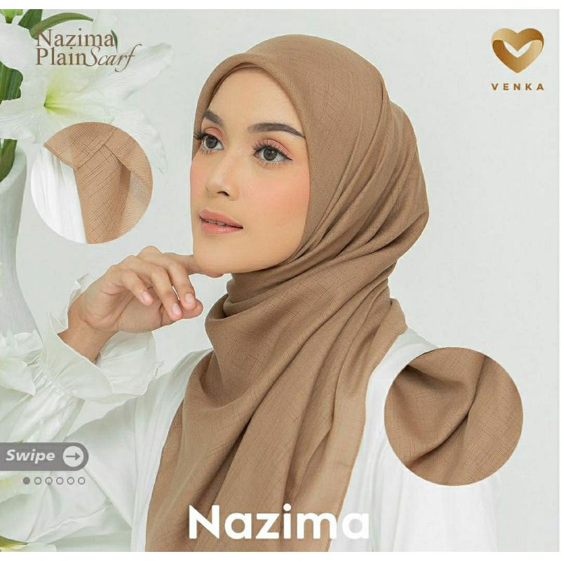 Venka Hijab Segiempat Nazila Plain Scarf
