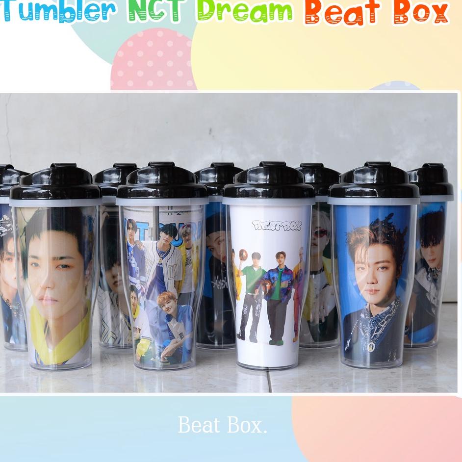 Tumbler NCT Dream Beat Box Botol Minum Kpop Merch All Member Jaemin Renjun Jeno Mark Haechan Chenle 