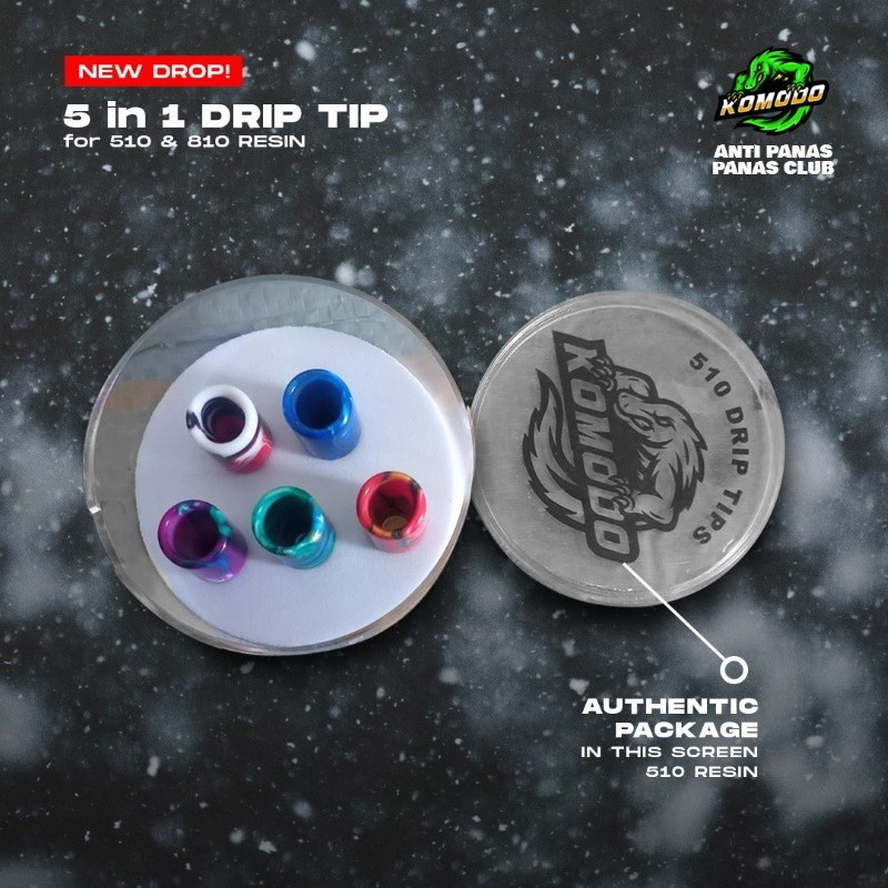 DRIPTIP 510 KOMODO RESIN ORIGINAL DRIP TIP