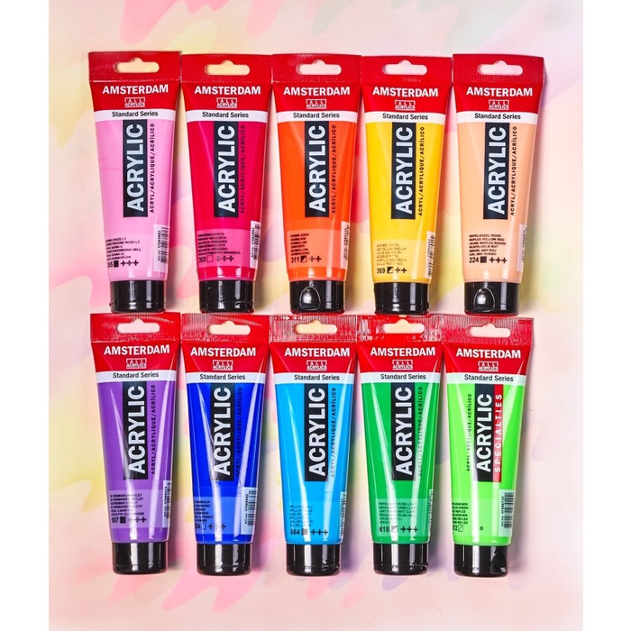 

Produk Unggulan Amsterdam Acrylic 120Ml (Red/Purple Colors) Bergaransi