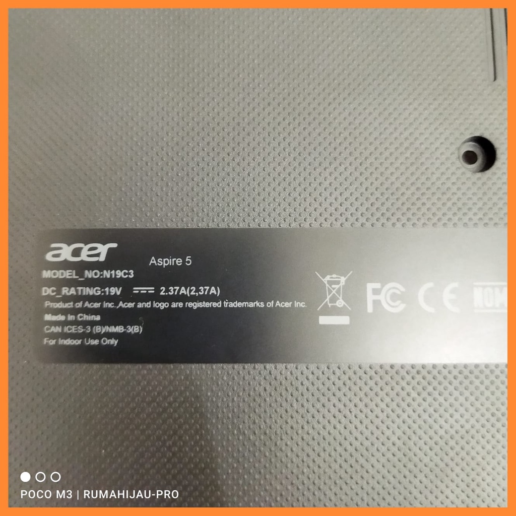 Case Casing Bawah Bottom Case Laptop Acer Aspire 3 A315 A315-42 A315-42G A315-54 A315-54K N19C1