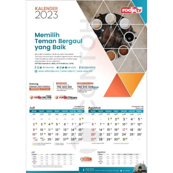 Kalender Dinding Rodja Tahun 2026 Masehi