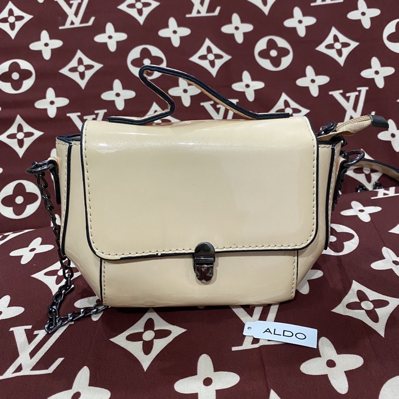ALDO preloved mini peach sling bag tas wanita