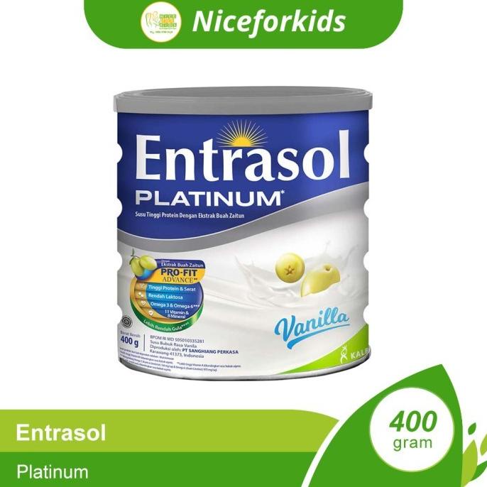 

[ COD ] Entrasol Platinum 400 Gr Entrasol Senior Susu Kalsium Untuk Tulang
