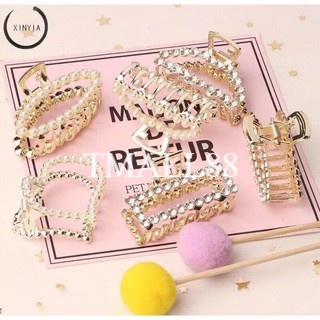 ♥TMALL88♥ Jepit Rambut Large Size Side Clip Pearl Hairpin Rhinestone Sweet Lovely H46 Geometric B16 TMALL88