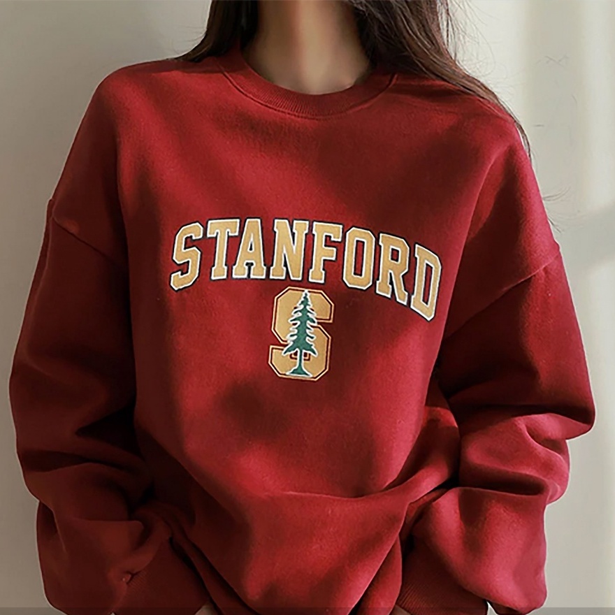 Sweater Crewneck Stanford - Sweatshirt Wanita dan Pria - Bahan Fleece - Allsize