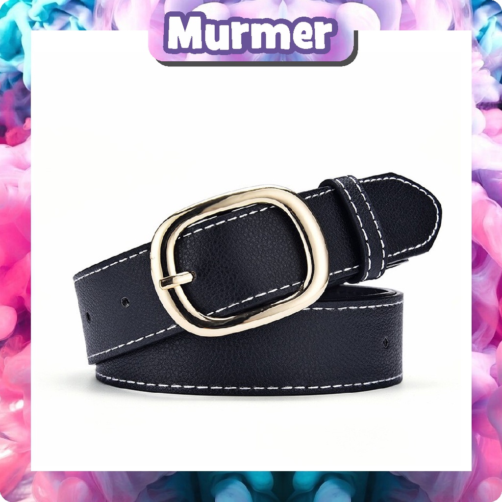 MurmerOfficial Gesper Wanita Tali Pinggang Bahan PU Untuk Wanita / Ikat Pinggang Wanita Belt Retro Fashion R804