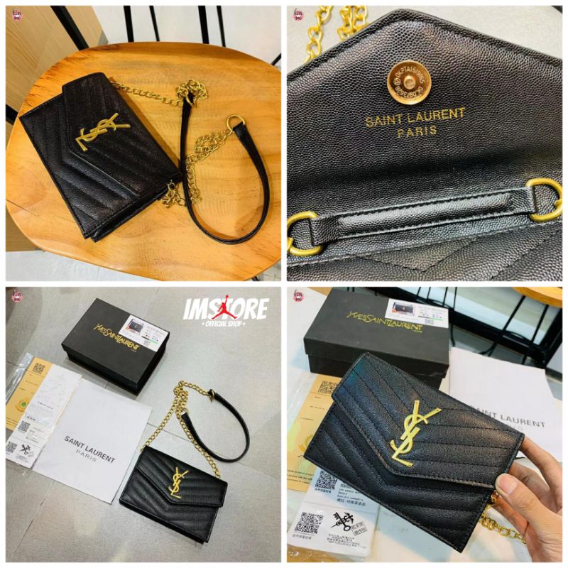 YSL WOC chain bag Grain leather/ Tas selempang wanita sling bag wanita