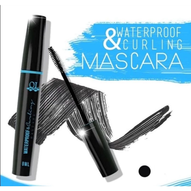 QL Mascara Waterproof & Curling Black - 8ml (READY kosmetik pontianak)