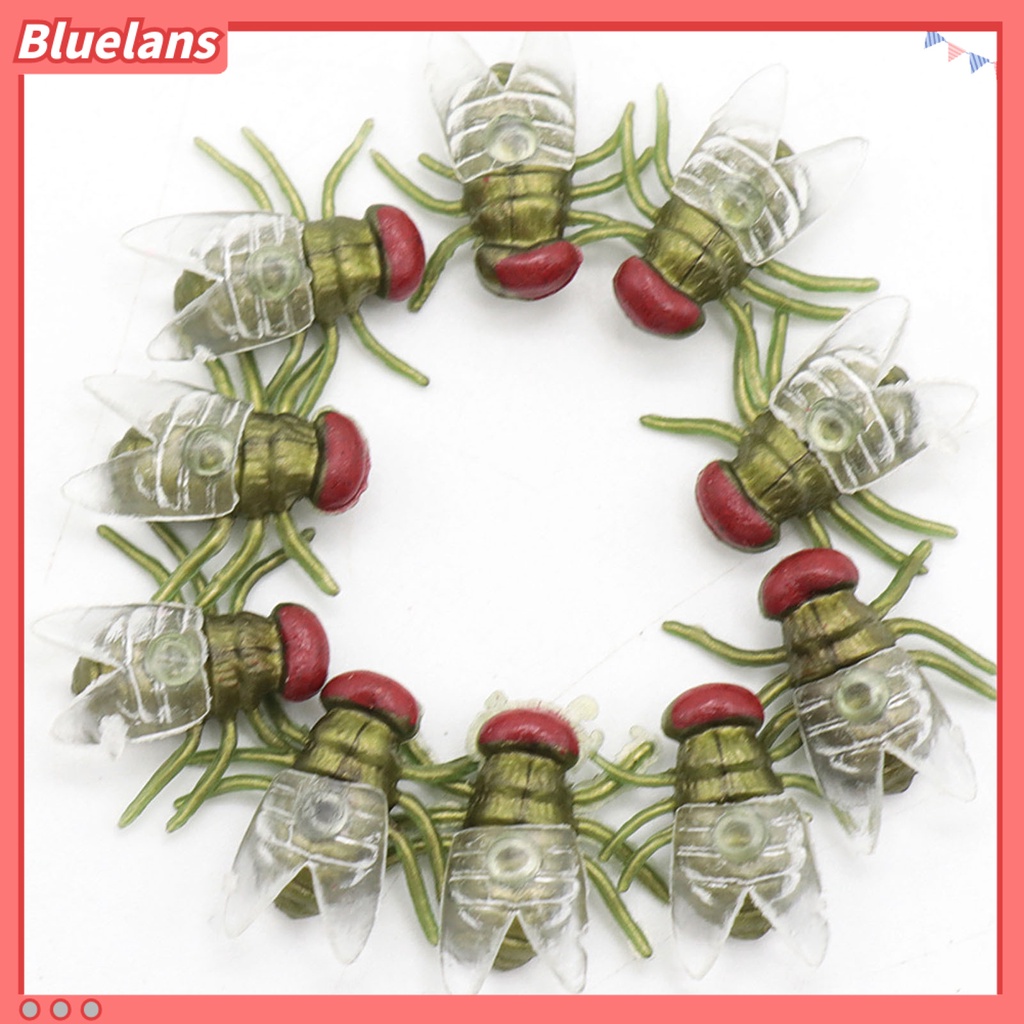 20pcs Mainan Simulasi Lalat Mini Anti Pudar Untuk Properti Pesta Halloween