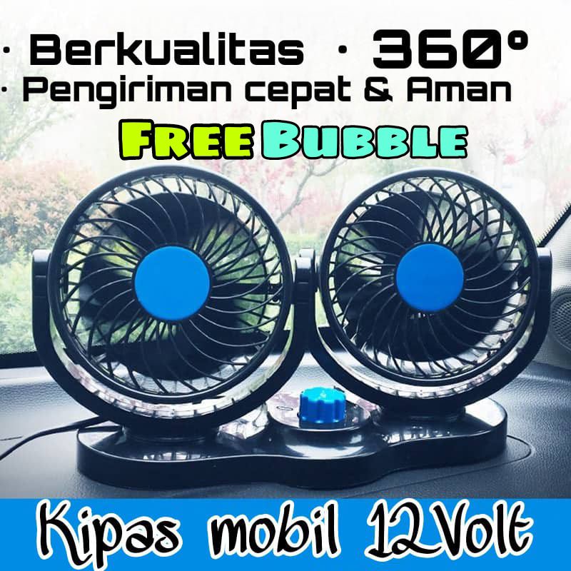Kipas Angin Mobil T303 Car Cooling Double Fan/Kipas Angin Mobil 12 Volt