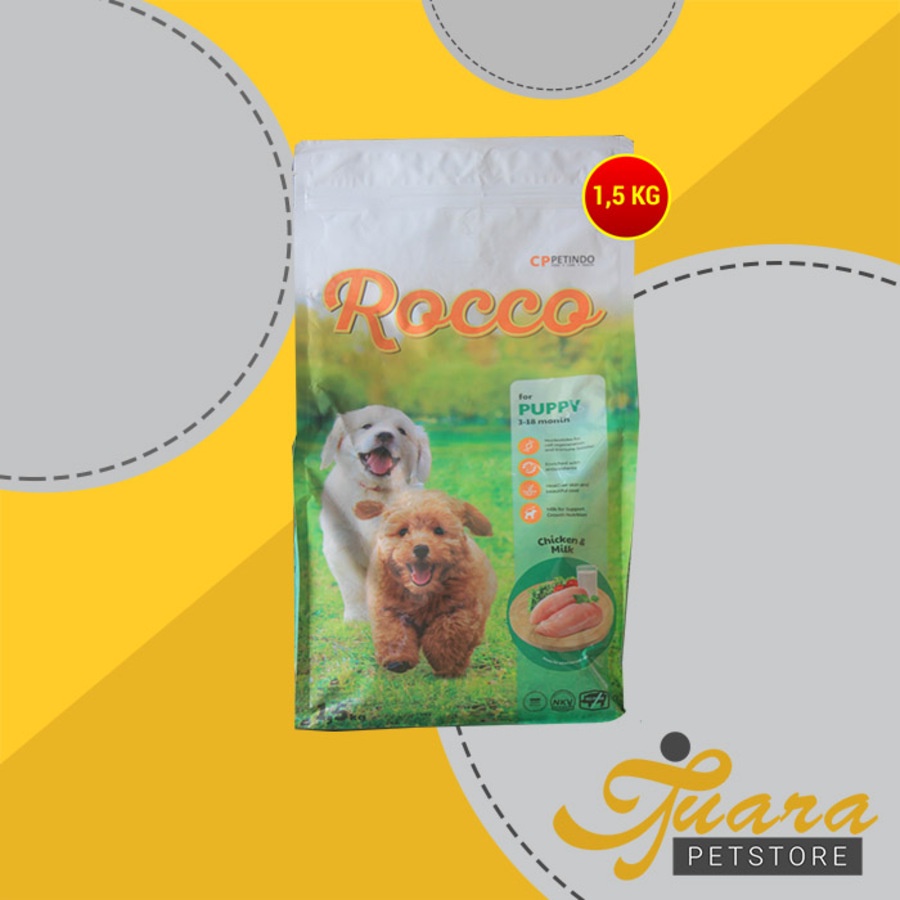 Makanan Kering Anjing Rocco Dry Dog food 1.5 KG Non pedigree