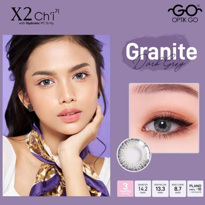 Softlens X2 Chi Exoticon Granite Dark Grey