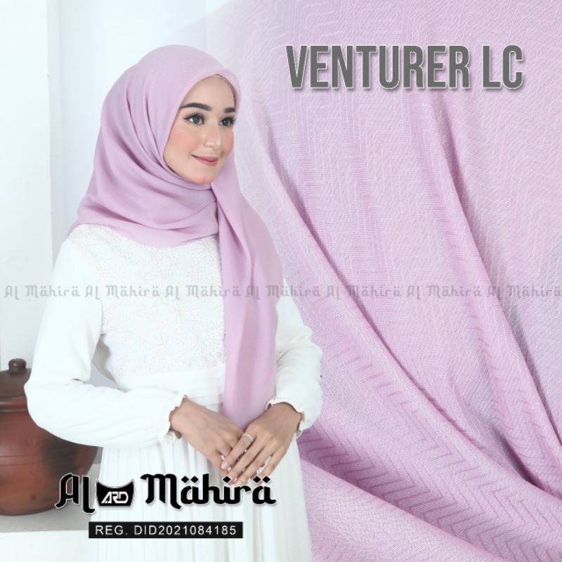 Hijab segiempat Venturer Lasser cut / Segiempat laser cut terbaru By Almahira