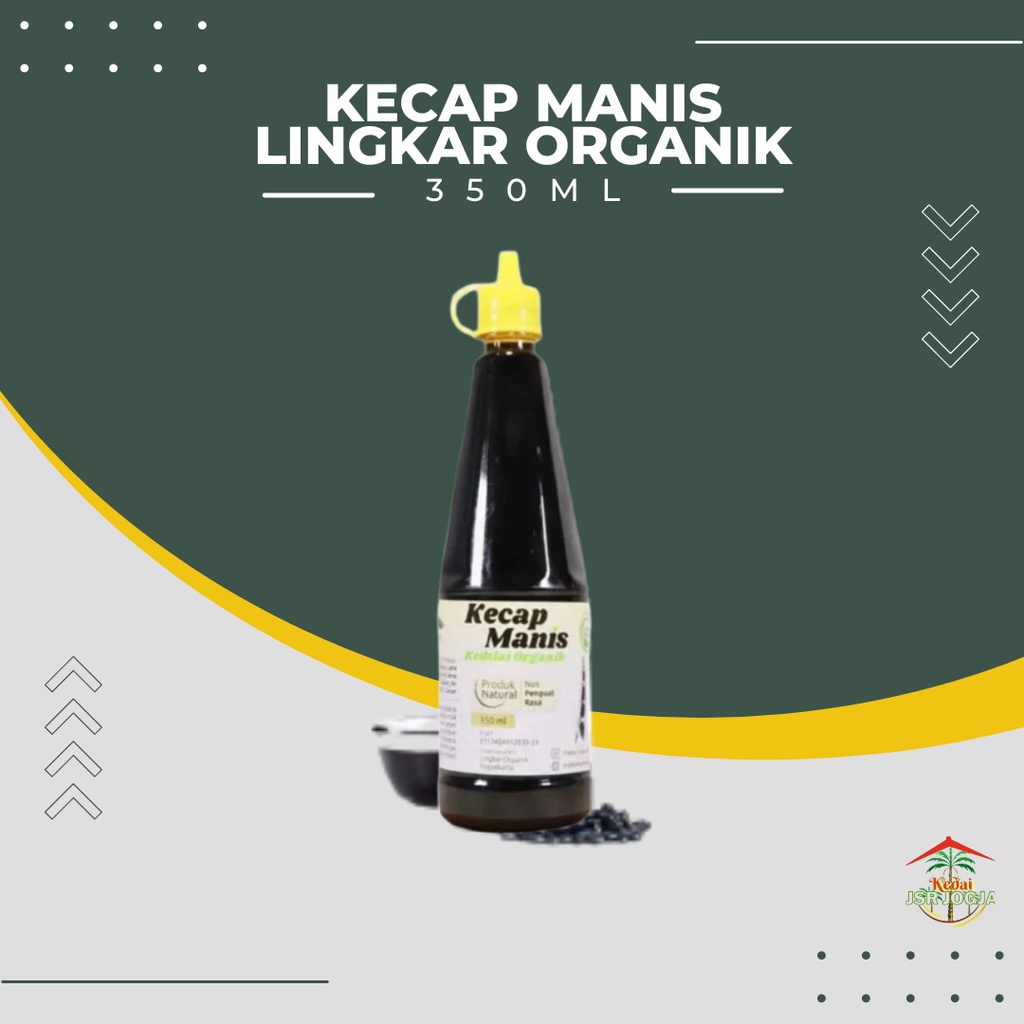 Kecap Manis Organik 350ml merk lingkar organik