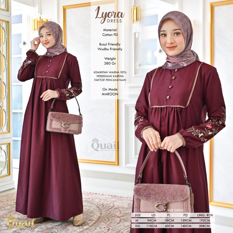Gamis Busui katun / Lyora Dress by Quail