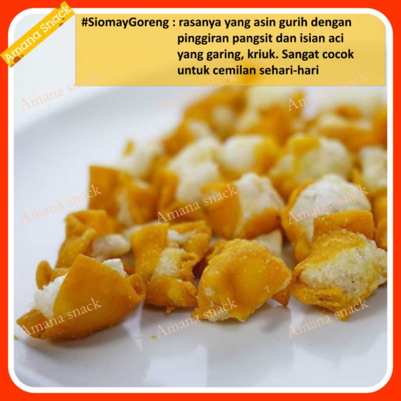 Siomay Goreng Mini 50gr - Toping boci basoaci - Cemilan Instant Renyah Gurih Nikmat