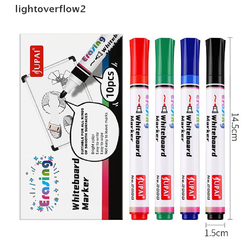 (lightoverflow2) 1pc Spidol Whiteboard Bisa Dihapus Untuk Kantor / Sekolah