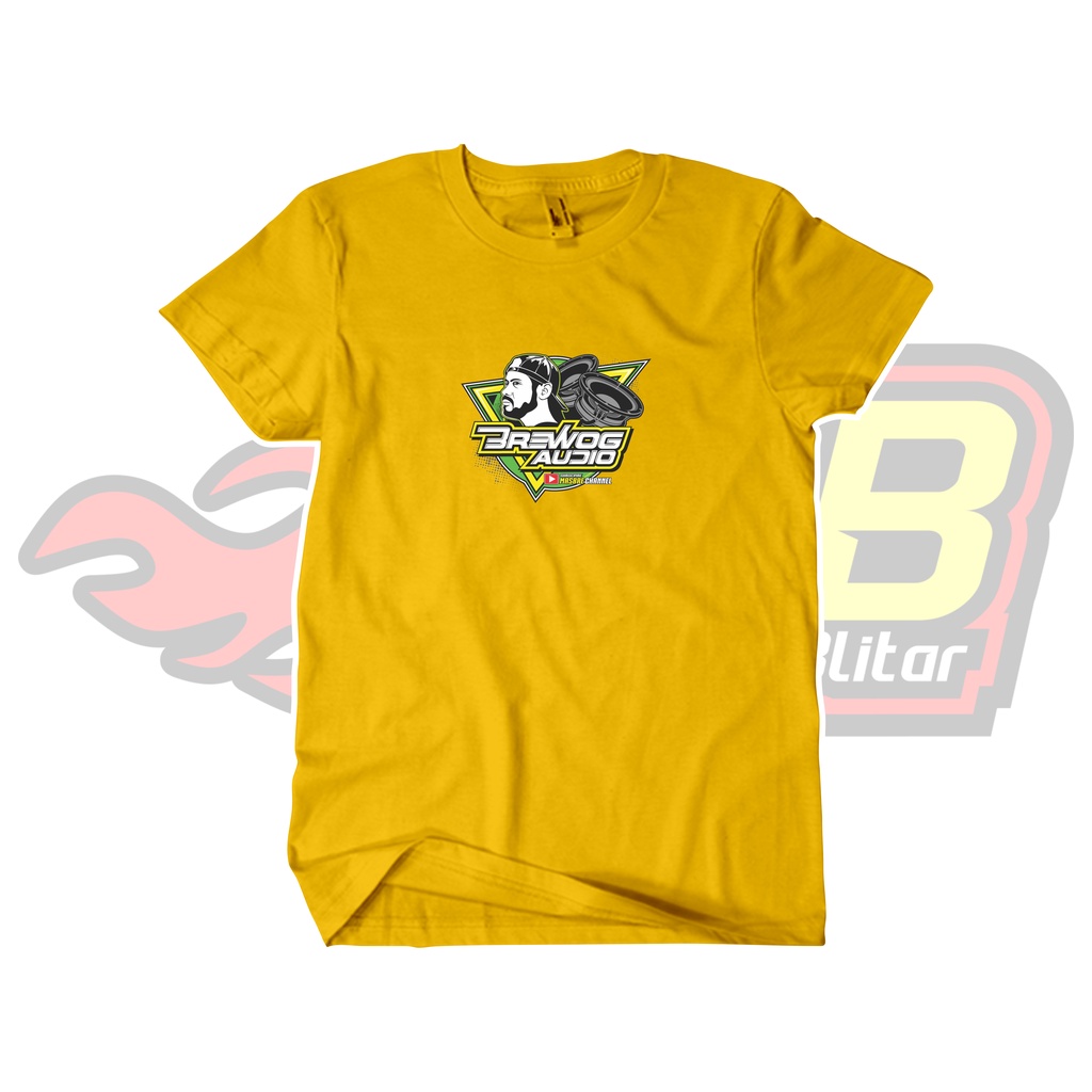 Kaos Brewog Audio Unofficial Katun Combed Distro