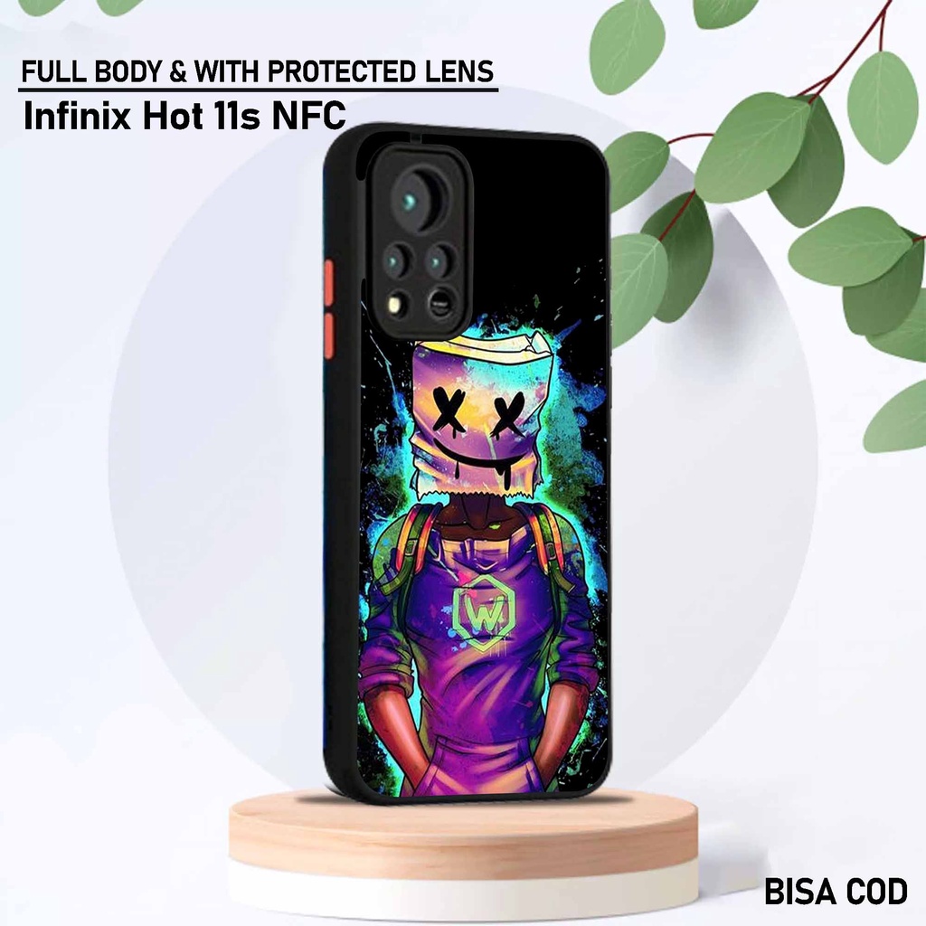 Softcase Dove Infinix Hot 11s Nfc - Motif [ Mancase Mrshmlw1 ] - Silikon Protec camera Infinix Hot 1