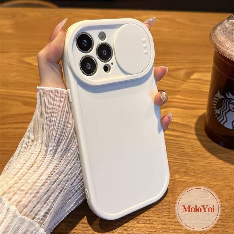 Soft Case TPU Warna Putih Polos Untuk IPhone 7plus 8plus 11 XR 14 13 11 12 Pro MAX X XS MAX 7 8 Plus