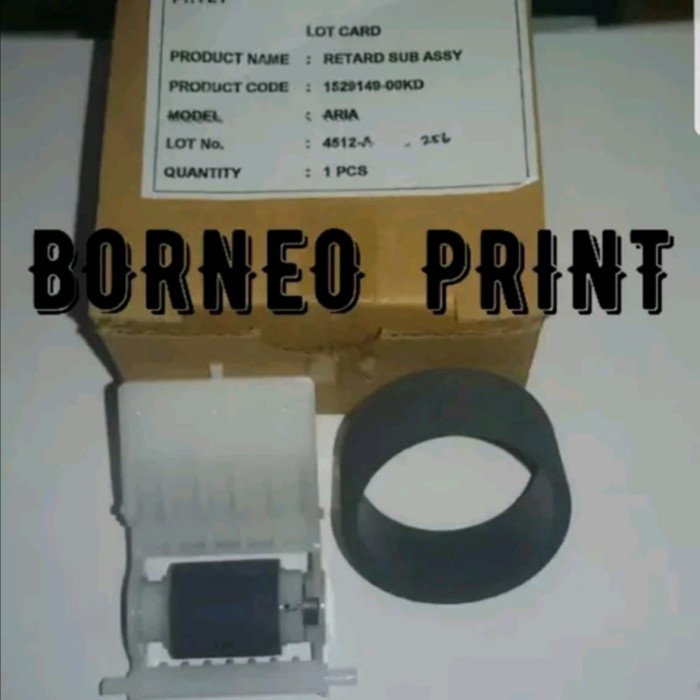 Sparepart Karet Roller Penarik Kertas Atas Bawah Epson L1300 T1100 New Original