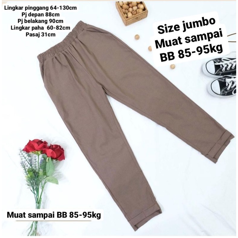 celana kerja wanita strech import /Fuji pants jumbo/standar