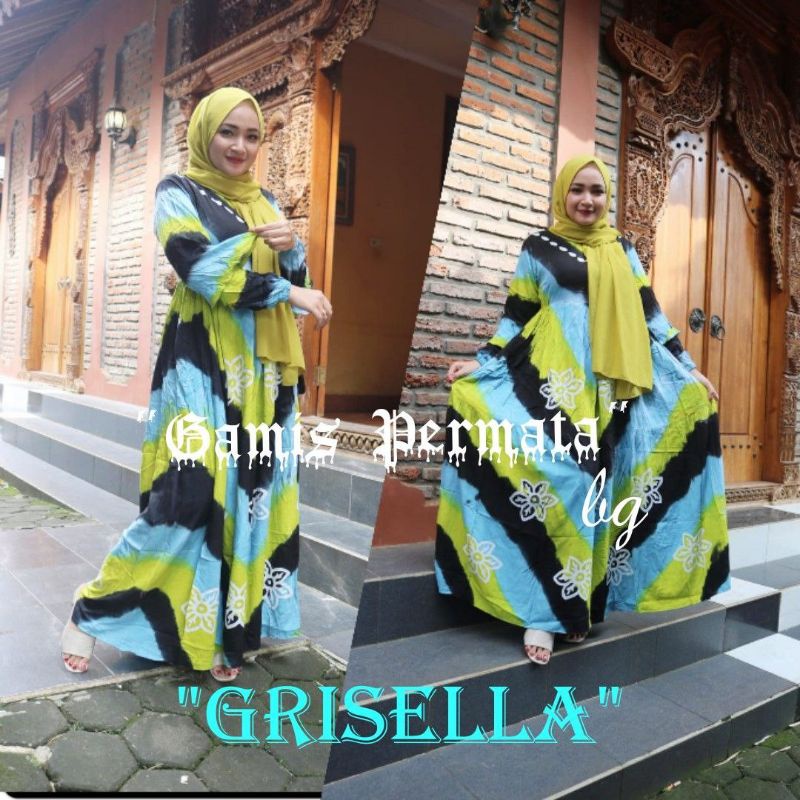gamis twill ori batik BG